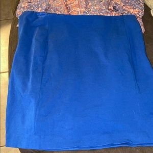 Ann Taylor Blue Skirt Midi. 10!